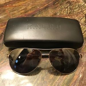 Ralph Lauren Mirrored Aviator Sunglasses